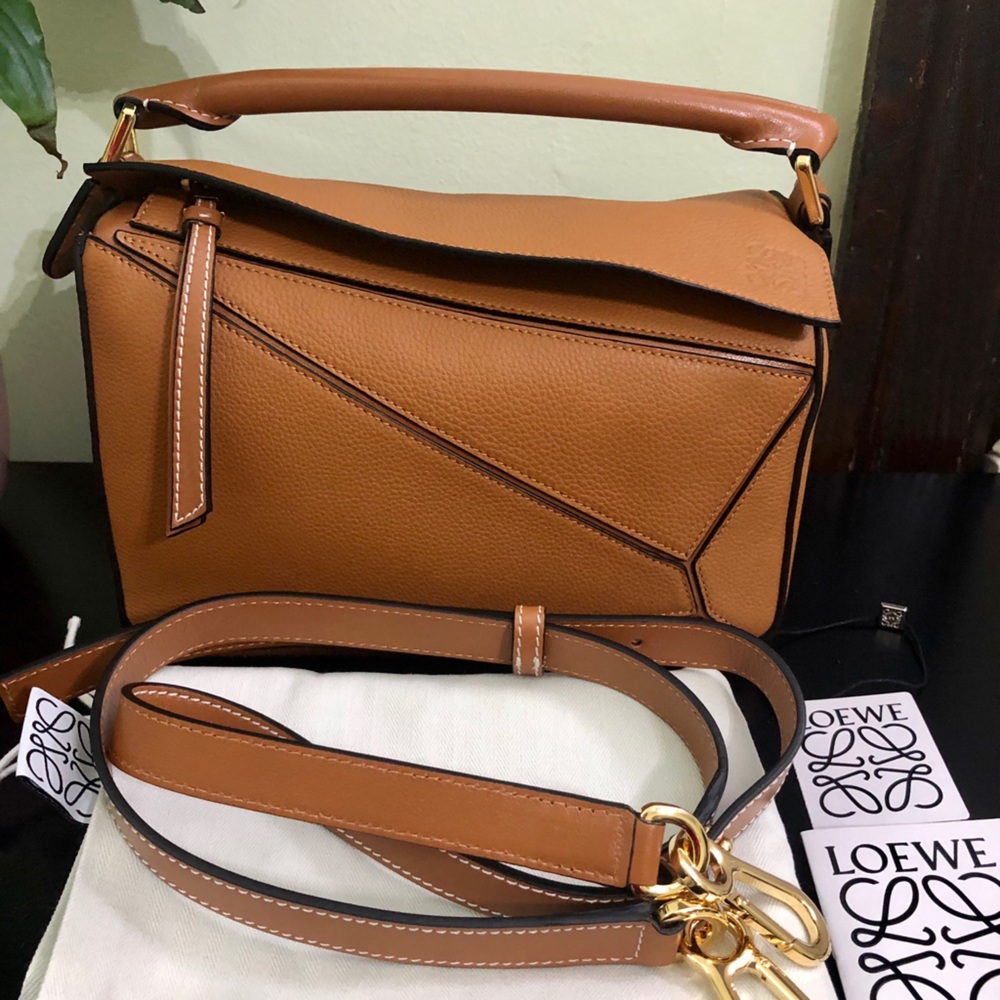 SOLD! LOEWE small puzzle bag Tan/Brown/Caramel